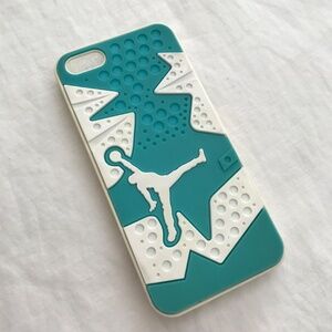 iPhone 5/5s/SE Abstract Basketball Phone Case Green Turquoise White